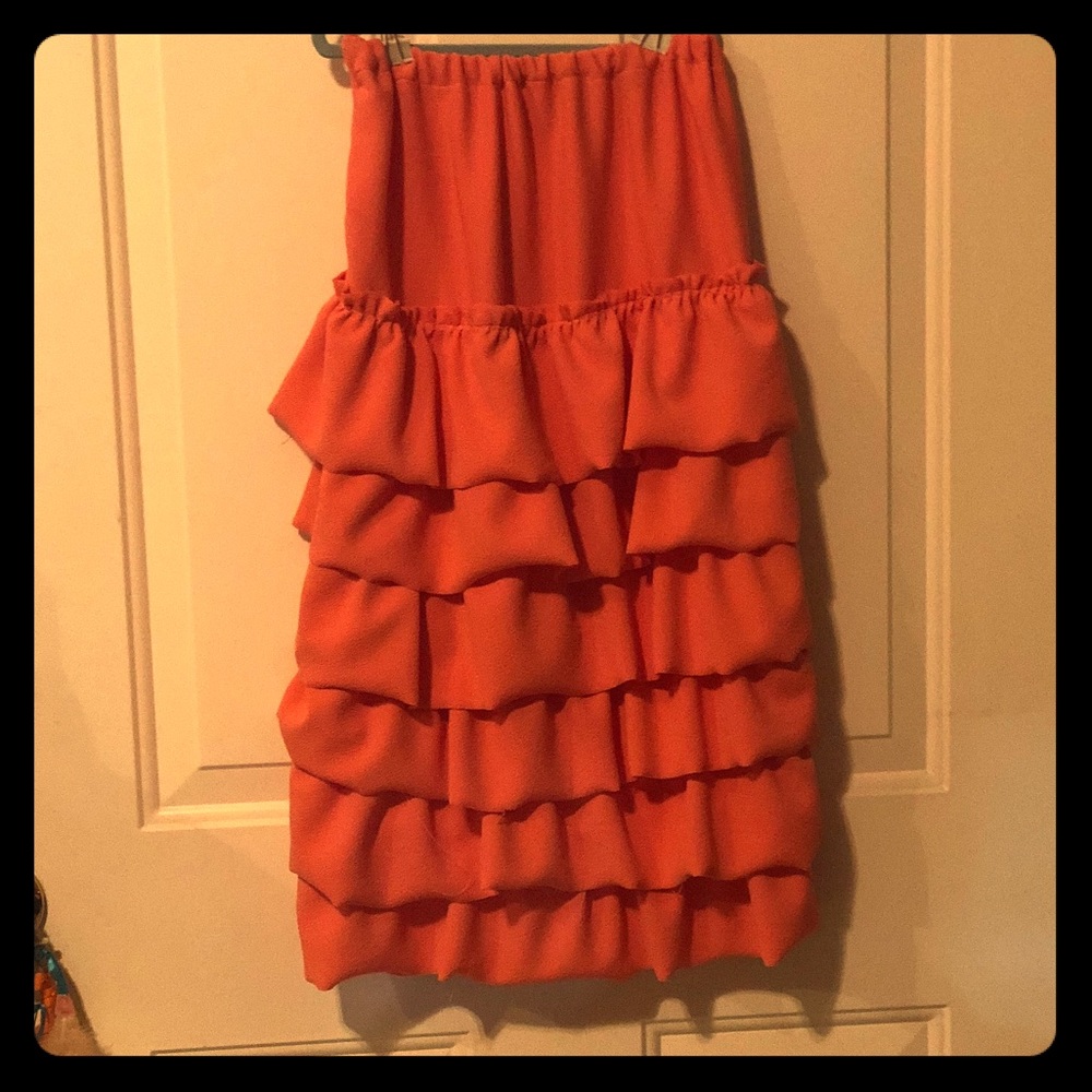 Handmade Size 6 ruffle girl skirt